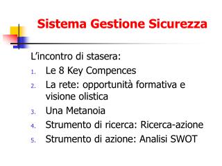 Sistema Gestione Sicurezza
