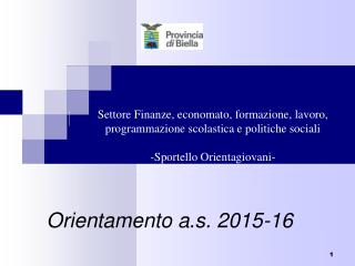 Orientamento a.s. 2015-16