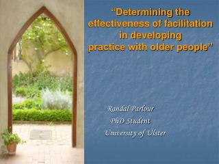Randal Parlour PhD Student University of Ulster
