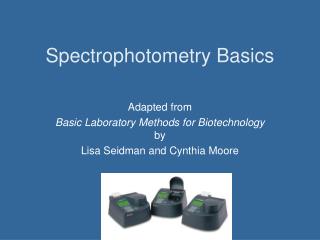 Spectrophotometry Basics