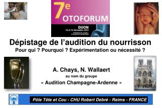 A. Chays, N. Wallaert au nom du groupe « Audition Champagne-Ardenne »