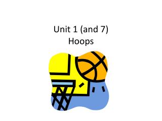 Unit 1 (and 7) Hoops