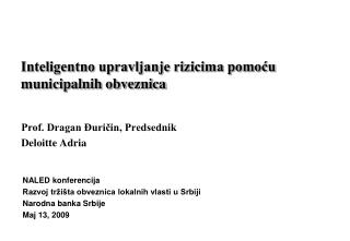 Inteligentno upravljanje rizicima pomoću municipalnih obveznica