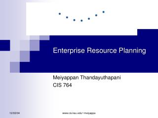 Enterprise Resource Planning