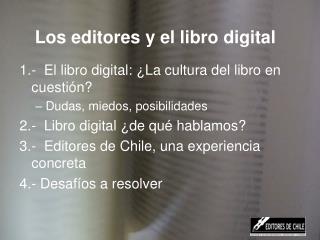 Los editores y el libro digital