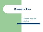 Kingsolver Data