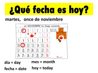 ¿ Qué día es hoy?