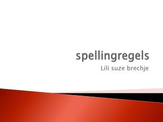 spellingregels