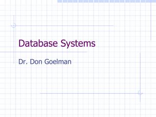 Database Systems