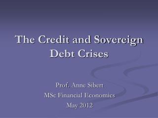 The Credit and Sovereign Debt Crises