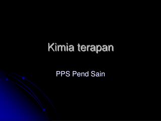 Kimia terapan