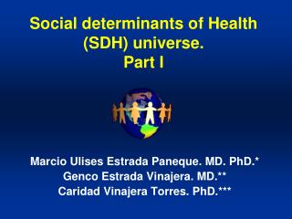 Social determinants of Health (SDH) universe. Part I