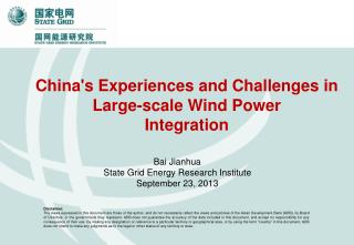 China's Experiences and Challenges in Large-scale Wind P ower Integration