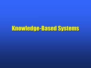 Knowledge-Based Systems