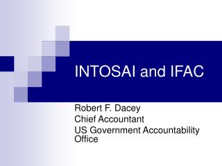 INTOSAI and IFAC