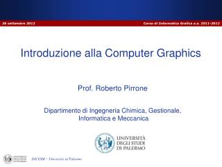 Introduzione alla Computer Graphics