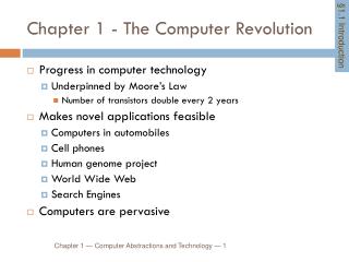 Chapter 1 - The Computer Revolution