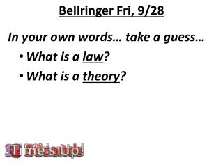 Bellringer Fri, 9/28