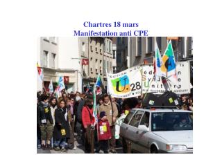 Chartres 18 mars Manifestation anti CPE