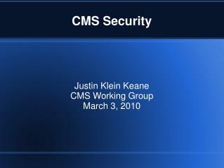 CMS Security