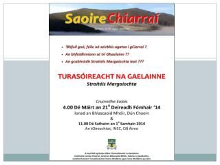 Cruinniú Eolais - clár