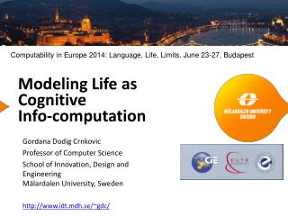 Modeling Life as Cognitive Info-computation