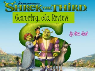 Geometry, etc. Review