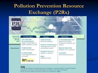 Pollution Prevention Resource Exchange (P2Rx)