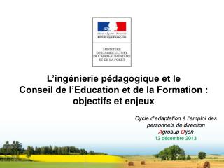 L’ingénierie pédagogique et le Conseil de l’Education et de la Formation : objectifs et enjeux