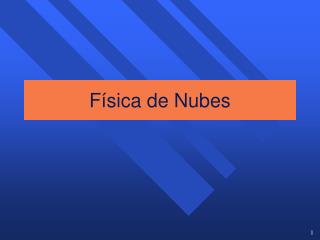 Física de Nubes
