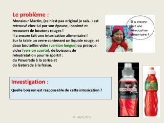 Le problème :