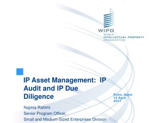 IP Asset Management: IP Audit and IP Due Diligence