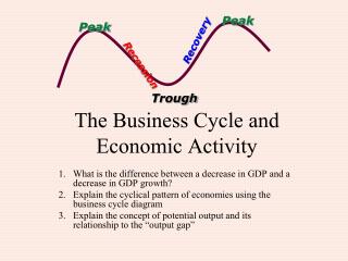 The Business Cycle and Economic Activity