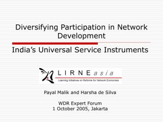 Diversifying Participation in Network Development