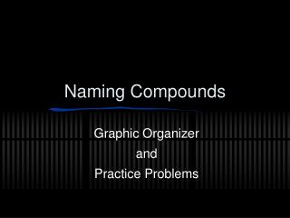 Naming Compounds