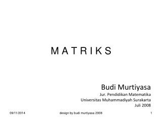M A T R I K S