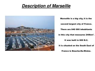 Description of Marseille