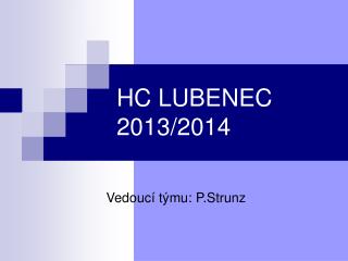 HC LUBENEC 2013/2014