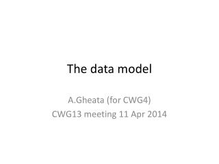 The data model