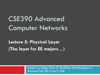 CSE390 Advanced Computer Networks