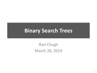 Binary Search Trees