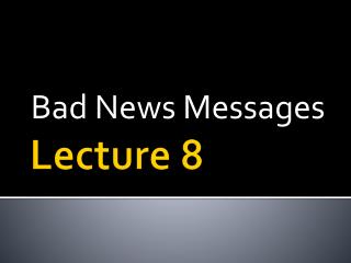 Lecture 8