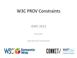 W3C PROV Constraints