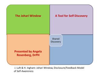 J. Luft &amp; H. Ingham: Johari Window, Disclosure/Feedback Model of Self-Awareness