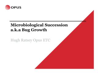 Microbiological Succession a.k.a Bug Growth