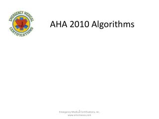 AHA 2010 Algorithms