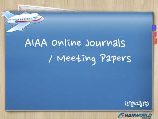AIAA Online Journals / Meeting Papers