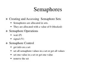 Semaphores