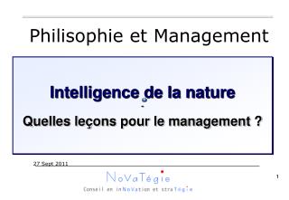 Philisophie et Management