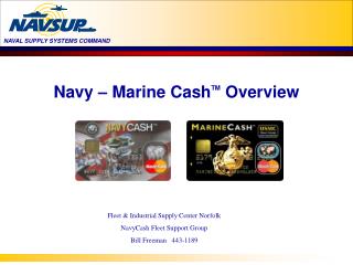 Navy – Marine Cash TM Overview